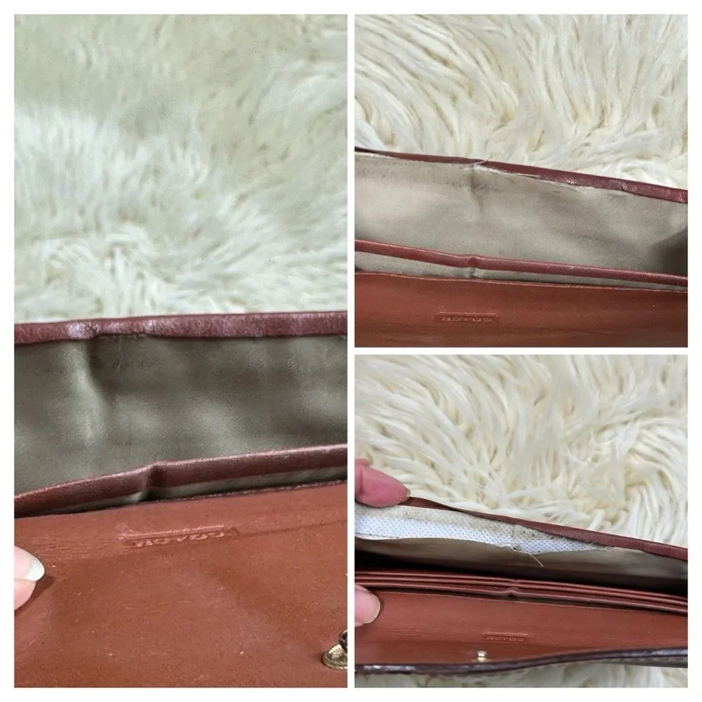 Coach vintage Legacy Leather Soft Wallet cognac color